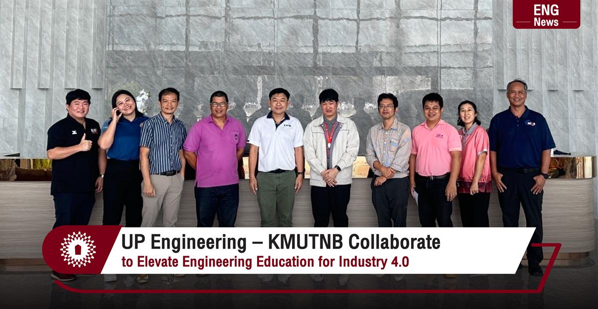 UP Engineering – KMUTNB Collaborate to Elevate Engineering Education for Industry 4.0
